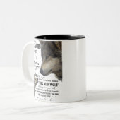 kleindochter tweekleurige koffiemok (Voorkant links)