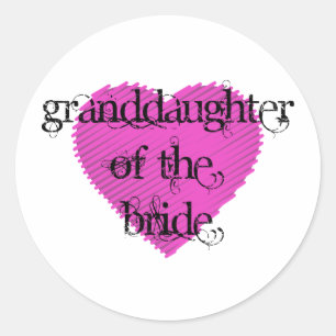 Kleindochter van de Bride Ronde Sticker