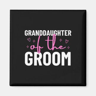 Kleindochter van de bruidegom huwelijksfeest magneet