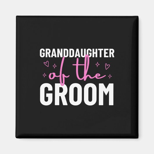 Kleindochter van de bruidegom huwelijksfeest magneet (Voorkant)