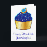 Kleindochter van Hanukkah: Cupcake en Dreidel Cook Feestdagen Kaart<br><div class="desc">Dit ontwerp viert Hanukkah. Voor overeenkomende objecten typt u "penguincorpornerstore hanukkah" in de zoekbalk Zazzle.</div>