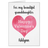 Kleindochter van Heart Happy Valentine's Day (Voorkant)