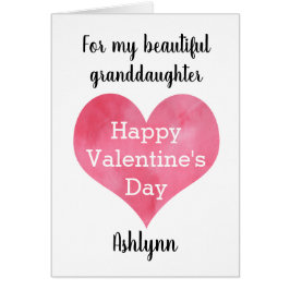 Kleindochter van Heart Happy Valentine's Day