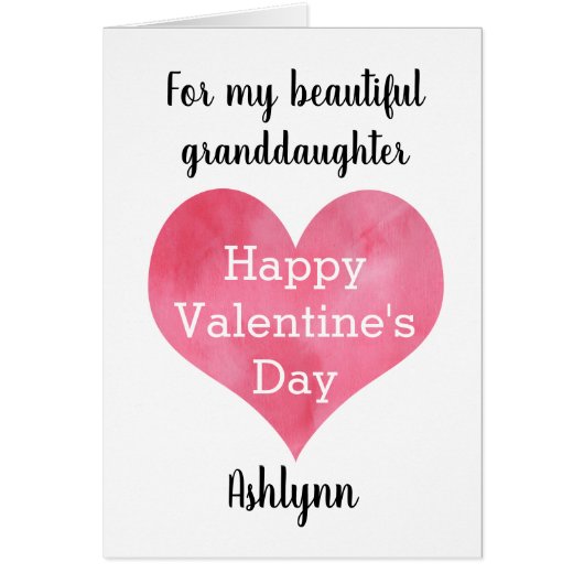 Kleindochter van Heart Happy Valentine's Day (Voorkant)