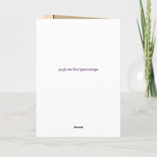 Kleindochter verjaardag blauw wit rustiek kaart (Achterkant)