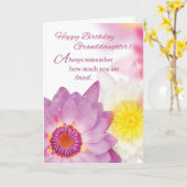 Kleindochter Verjaardag, Bloemen, Religieus Kaart (Gele Bloem)