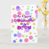 Kleindochter Verjaardag Gepersonaliseerd Wenskaart Kaart (Gele Bloem)