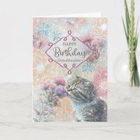 Kleindochter Verjaardag Kat en Bloemen Collage