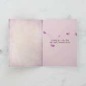 kleindochter verjaardag met roze ballonnen kaart (Binnen)