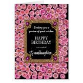 Kleindochter Verjaardag Roze Daisies (Voorkant)