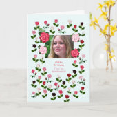 Kleindochter, Verjaardag, Rozen Kaart (Gele Bloem)