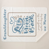 Kleindochter voor de maan en achterliefde Mema Sherpa Deken (Voorkant (horizontaal))