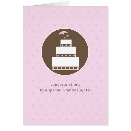 Kleindochter, Vrijgezellenfeest Cake gefeliciteerd (Voorkant)