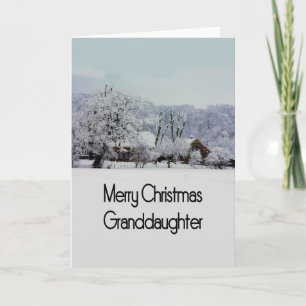 Kleindochter Vrolijk kerstkaartje Feestdagen Kaart