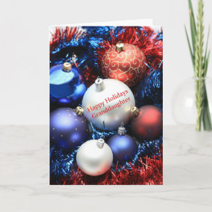 Kleindochter Vrolijk kerstkaartje Feestdagen Kaart