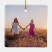 Kleindochters Foto Custom Oma Christmas Keramisch Ornament (Achterkant)