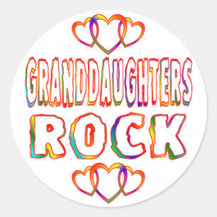 Kleindochters Rock Ronde Sticker