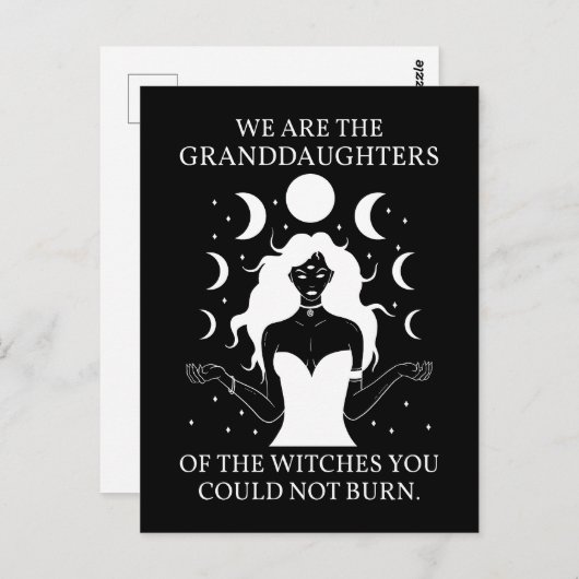 Kleindochters van de heksen die je niet kon verbra briefkaart (Voorkant / Achterkant)
