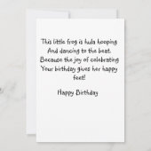 Kleindochter's Verjaardagsgroeten Kaart. Bedankkaart (Achterkant)