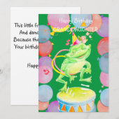 Kleindochter's Verjaardagsgroeten Kaart. Bedankkaart (Voorkant / Achterkant)