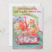 KleindochterskerstWenskaart Feestdagenkaart (Voorkant)