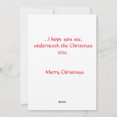 KleindochterskerstWenskaart Feestdagenkaart (Achterkant)