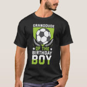 Kleindude van de verjaardagsjongen Voetballer Bday T-shirt (Voorkant)