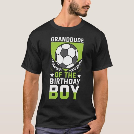 Kleindude van de verjaardagsjongen Voetballer Bday T-shirt (Voorkant)