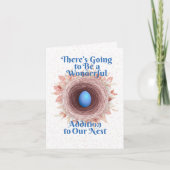 Kleine, 10,2 cm x 14,2 cm gevouwen aankondigingska aankondiging (Voorkant)