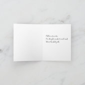 Kleine, 10,2 x 14,2 cm opgevouwen wenskaart kaart (Binnen)
