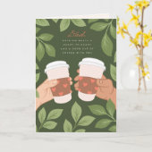 Kleine, 10 x 14 cm opgevouwen wenskaart kaart (Gele Bloem)