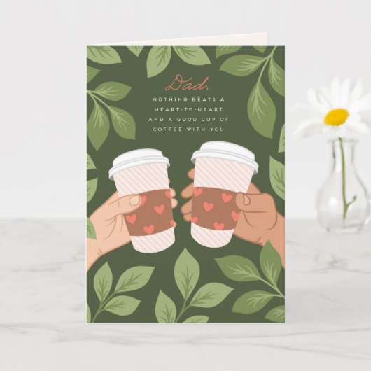 Kleine, 10 x 14 cm opgevouwen wenskaart kaart (Kleine Plant)