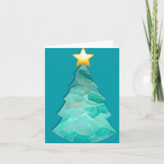 Kleine, 10 x 14 cm opgevouwen wenskaart kaart