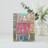 Kleine 135 en de balk boven Tribeca Manhattan NYC Briefkaart (Staand voorkant)