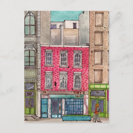 Kleine 135 en de balk boven Tribeca Manhattan NYC Briefkaart (Voorkant)