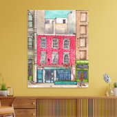 Kleine 135 en de balk boven Tribeca Manhattan NYC Canvas Afdruk (Insitu (Woonkamer))