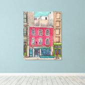 Kleine 135 en de balk boven Tribeca Manhattan NYC Canvas Afdruk (Insitu (Houten vloer))