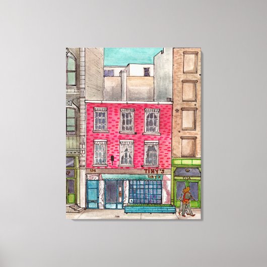 Kleine 135 en de balk boven Tribeca Manhattan NYC Canvas Afdruk (Voorkant)