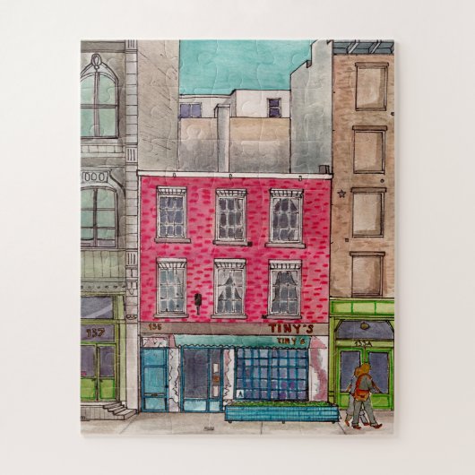 Kleine 135 en de balk boven Tribeca Manhattan NYC Legpuzzel (Verticaal)