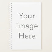 Klein(14 x 21,6 cm), Hard Cover, Wit Spiralen Planner (Voorkant)