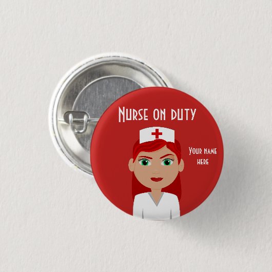 Kleine, 1¼-inch ronde Button met standaardontwerp (Voorkant /achterkant)