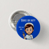 Kleine, 1¼-inch ronde Button met standaardontwerp (Voorkant /achterkant)