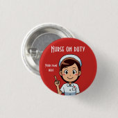 Kleine, 1¼-inch ronde Button met standaardontwerp (Voorkant /achterkant)