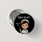 Kleine, 1¼-inch ronde Button met standaardontwerp (Voorkant /achterkant)