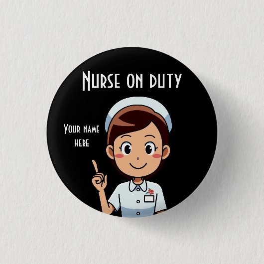 Kleine, 1¼-inch ronde Button met standaardontwerp (Voorkant)