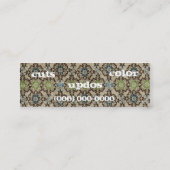 kleine 1 mini visitekaartje (Achterkant)