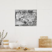 Kleine 24x 18-inch Monsters uit de Verenigde State Poster (Keuken)