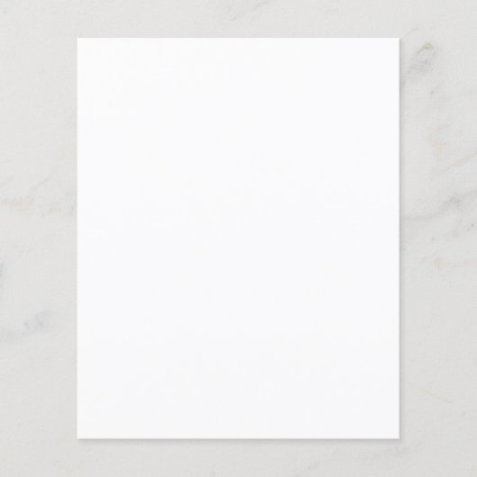 Kleine 4,5-inch x 5,6-inch blanco budget bruiloft  (Voorkant)