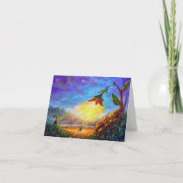 Kleine, 4-inch x 5,6-inch geheugenkaart Hartelijk  Bedankkaart