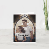 Kleine, 4-inch x 5,6-inch geheugenkaart Hartelijk  Bedankkaart (Voorkant)